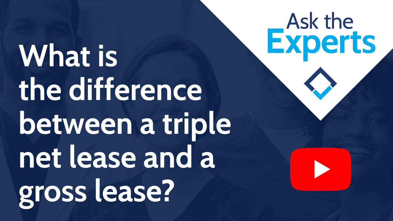 What is the difference between a triple net lease and a gross lease?